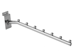 K118 Кронштейн на экономпанель наклонный 7 шариков хром