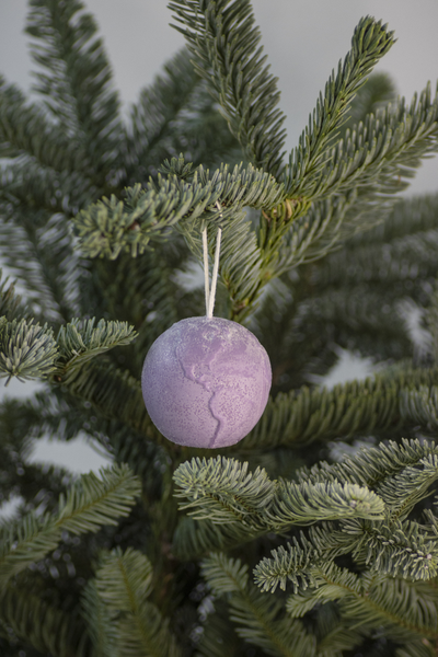 Новогодняя игрушка "Мир" Фиолет