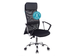 Кресло руководителя Бюрократ KB-6N/SL/B/TW-11 черный TW-01 TW-11 сетка