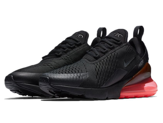 Купить кроссовки Nike Air Max 270 черные с красной пяткой в СПБ