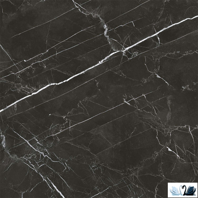 Керамогранит Zerde Tile Royal black 60х60 см глянцевый