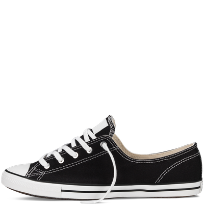 Черные CONVERSE на тонкой подошве | Кеды ALL STAR SLIM - 142272 без фона