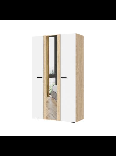 Санса ШК-03 Шкаф 3-х створчатый Сонома/Белый