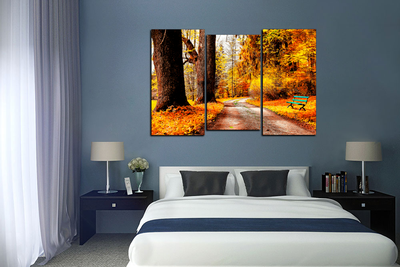 Модульная картина "Осенний лес"