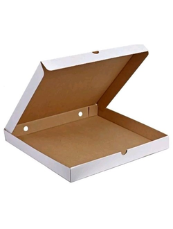 Коробка для пиццы/пирогов (белая, Т22В), 250*250*40мм