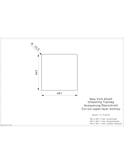 Мойка Reginox New York L 40x40 OKG matt