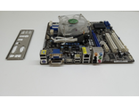 Комплект материнская плата socket 1155 ASRock H61M-GE+ процессор Intel Core i3-2100 X 2 3.1 Ghz (4*DDR3, 4*SATA, PCI-E, видео интегр.) + кулер (не работают 2 слота ОЗУ) (комиссионный товар)