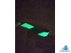 Фотолюминесцентная лента &quot;Бело-зелёная диагональ&quot;