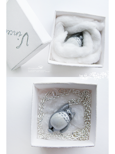 Тоторик. Кулон в виде Тоторо из мультфильма &quot;Мой сосед Тоторо&quot;