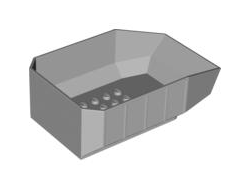 Vehicle, Tipper Bed 12 x 8 x 3 1/3, Light Bluish Gray (30300 / 4211851)