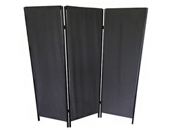 Ширма 3-х секционная чёрная - Black Tattoo