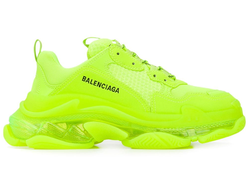 Кроссовки Balenciaga Triple S салатовые