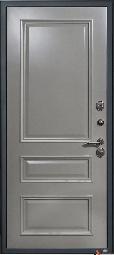 Prefect Префект /ПК 26мм рис. "Чикаго" крашенная RAL9001 с багетом из массива березы