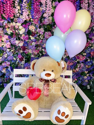 Подарочный набор №9 - Плюшевый мишка 150 см, Шарики 5, Киндер бокс средний