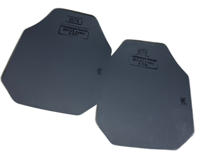 Плита металлическая стальная для бронежилетов, класс защиты БР-2, КОМПЛЕКТ ИЗ ДВУХ ПЛИТ