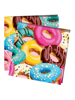 24см.х24см. Салфетки Пончики 12шт