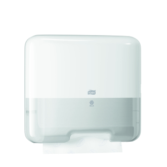 553100 Tork Мини-диспенсер для бумажных листовых полотенец Singlefold сложения ZZ и C H3 белый