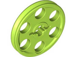 Technic Wedge Belt Wheel Pulley, Lime (4185 / 4293620 / 4494219 / 6335116)