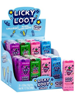 Кидсмания Licky Loot Леденец на палочке 15 гр (24 шт)