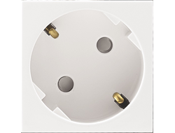 Розетка 2К+З белая, винтовые клеммы, 2 модуля, 45 градусов, Efapel Quadro 45