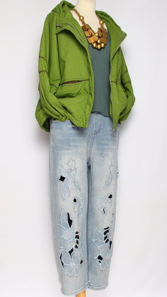 Куртка хлопок двойная "Объемная" яблоко до р.54  (рост до 164)