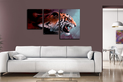Модульная картина "Свирепость"
