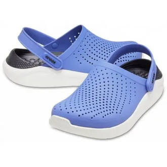 CROCS LITERIDE СИНИЕ С БЕЛЫМ