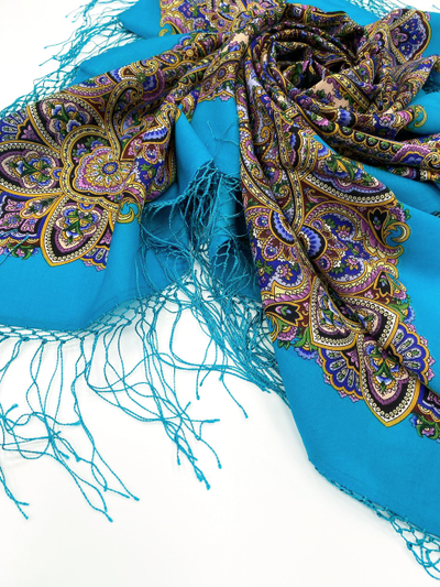 Павловопосадский платок Знойный ветер 1888-11