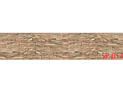 SP-012 КИРПИЧНАЯ СТЕНА ГЛЯНЦЕВАЯ стеновая панель ALBICO 2800*610*6мм *