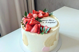 Торт "Клубника со сливками"