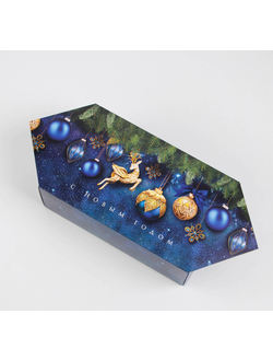 коробка‒конфета «Новогодние игрушки», 14 × 22 × 8 см