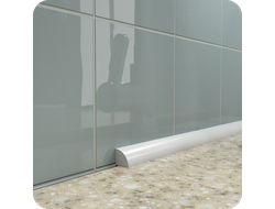 Акриловый плинтус бордюр на столешницу BNV ПШ12 12х12х1800мм Белый