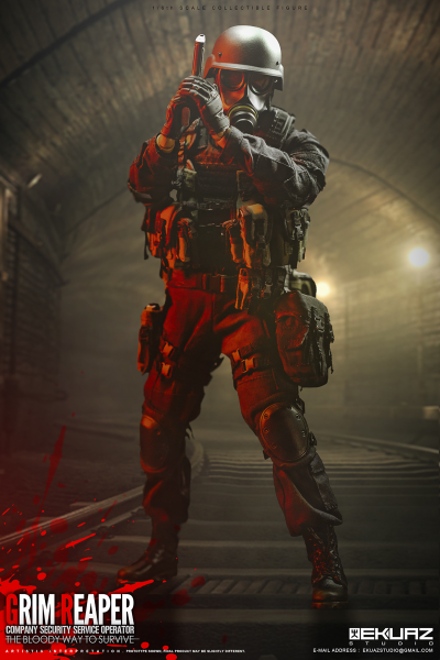 Ханк, лидер USS Alpha Team (Resident Evil, Обитель Зла)  - Коллекционная ФИГУРКА 1/6 scale GRIM REAPER (EKS05) - EKUAZ STUDIO