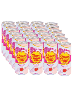 Chupa Chups Газированный Напиток Клубничный крем 250мл (24)