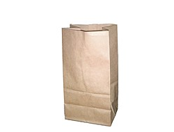 Крафт пакеты коричневые с прямоугольным дном 80*50*170 мм.