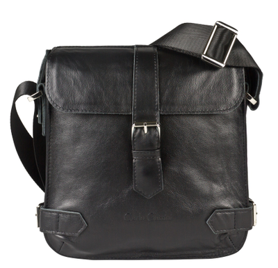 Кожаная мужская сумка Antimo black (арт. 5055-01)