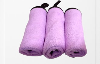 Полотенце из микрофибры, размер 30х30 см, количество 3 шт (третье полотенце в подарок!!!) цвет сиреневый