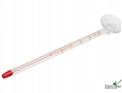 Термометр тонкий белый 15 см