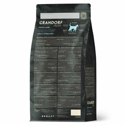 Grandorf Fresh для стерилизованных кошек и кастрированных котов с ягненком и бататом, 400 г
