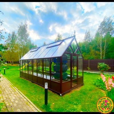 Базовая комплектация теплица из стекла и алюминия ТИТАН размером 6000 х 2500 мм