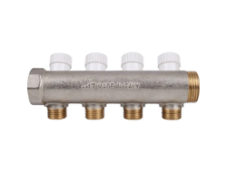 Коллектор STOUT распределительный 1", 4 отвода 1/2" (Арт. SMB 6851 011204)