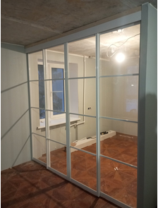 прозрачное стекло подвесная белый профиль