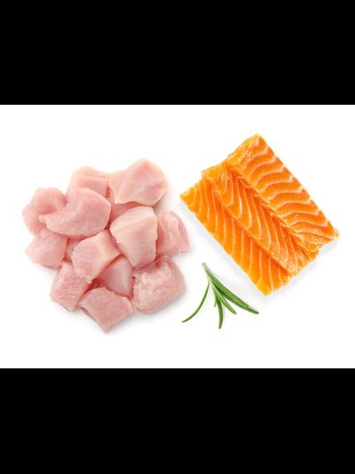 Grandorf Fresh консерва для кошек Куриная грудка с филе лосося в желе, 70 г