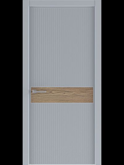 Дверь межкомнатная серая Line 2 Люкс