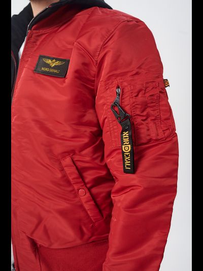 Куртка MA-1 HOODED RED/RED