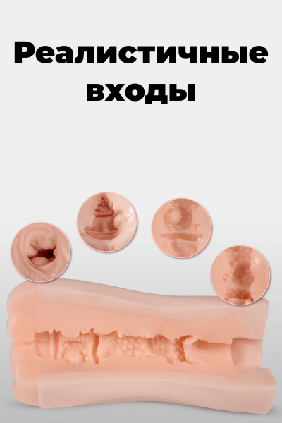 XS-60108 Мастурбатор Beata-2 в виде вагины с функциями всасывания и вибрации