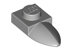 Plate, Modified 1 x 1 with Tooth Horizontal, Light Bluish Gray (49668 / 4225357 / 6213644)