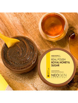 Питательный сахарный скраб с мёдом Neogen Dermalogy Real Polish Honey&Sugar 100г