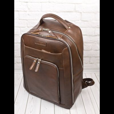 Кожаный рюкзак Montemoro Premium brown (арт. 3044-53)