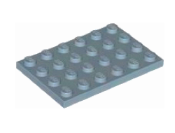 Plate 4 x 6, Sand Blue (3032 / 4226282 / 6062086 / 6350058)